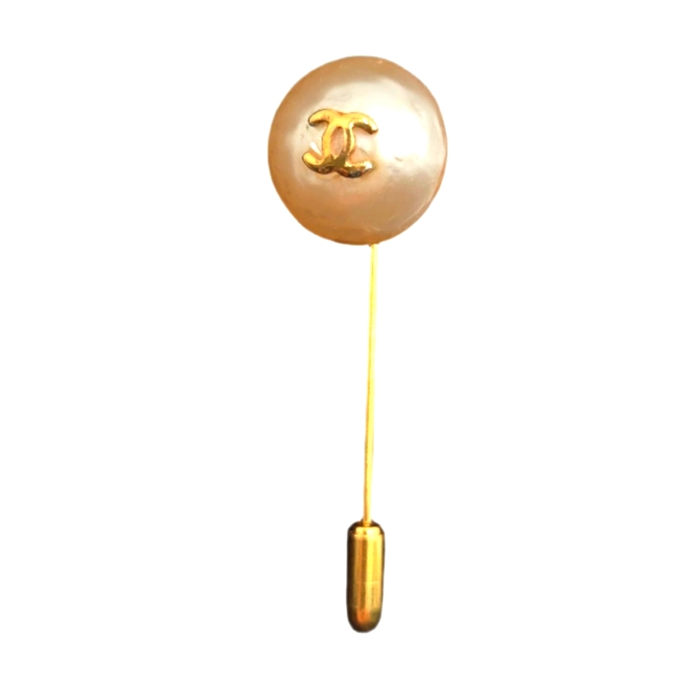 # 14 Chanel Vintage Faux Pearl Stick Pin / Brooch